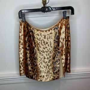 Vintage Escada Silk & sequin skirt